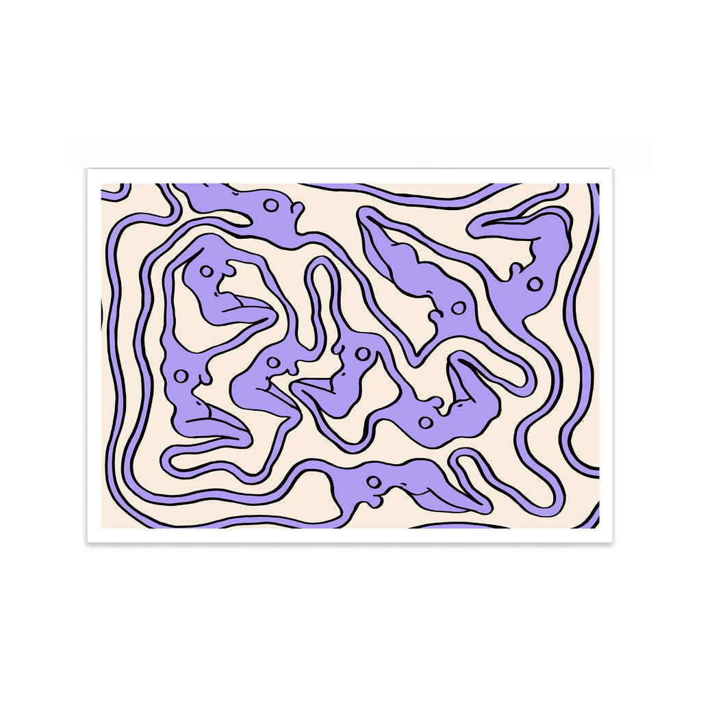 ECSTATIC NUDES LILAC Print