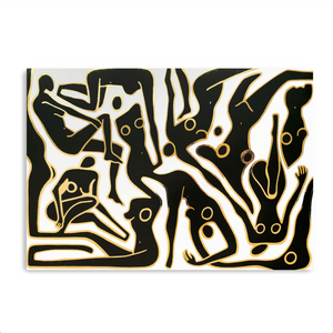 ECSTATIC NUDES 7 Gold Foil Print