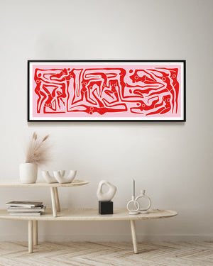 ECSTATIC NUDES MURAL Print