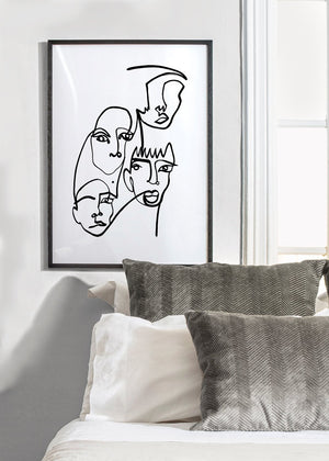 Blind Drawing Poster Print