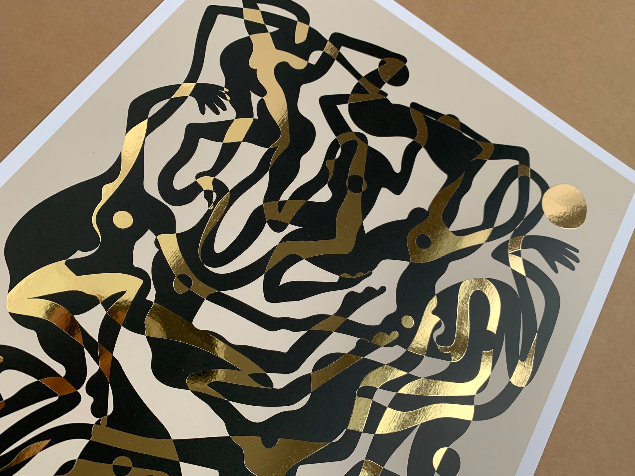 PRECIOUS ECSTATICS Gold Foil Print